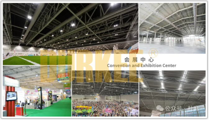 918博天堂柔性风管应用在会展中心